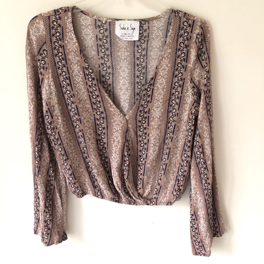 Sadie & Sage print top